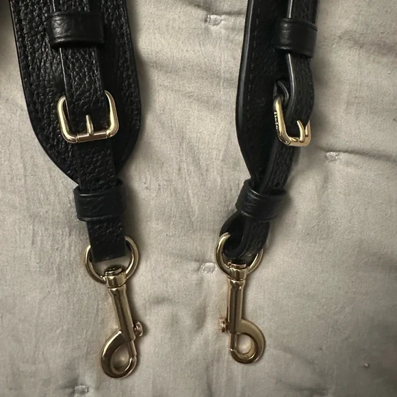 Coach Black Leather Guitar Strap - Picture 3 of 7